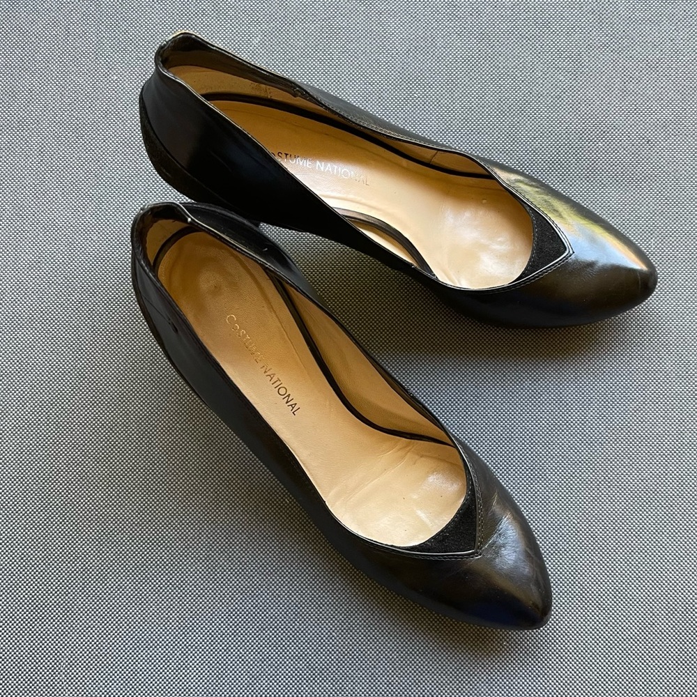 CoSTUME NATIONAL Pumps, leather and suede